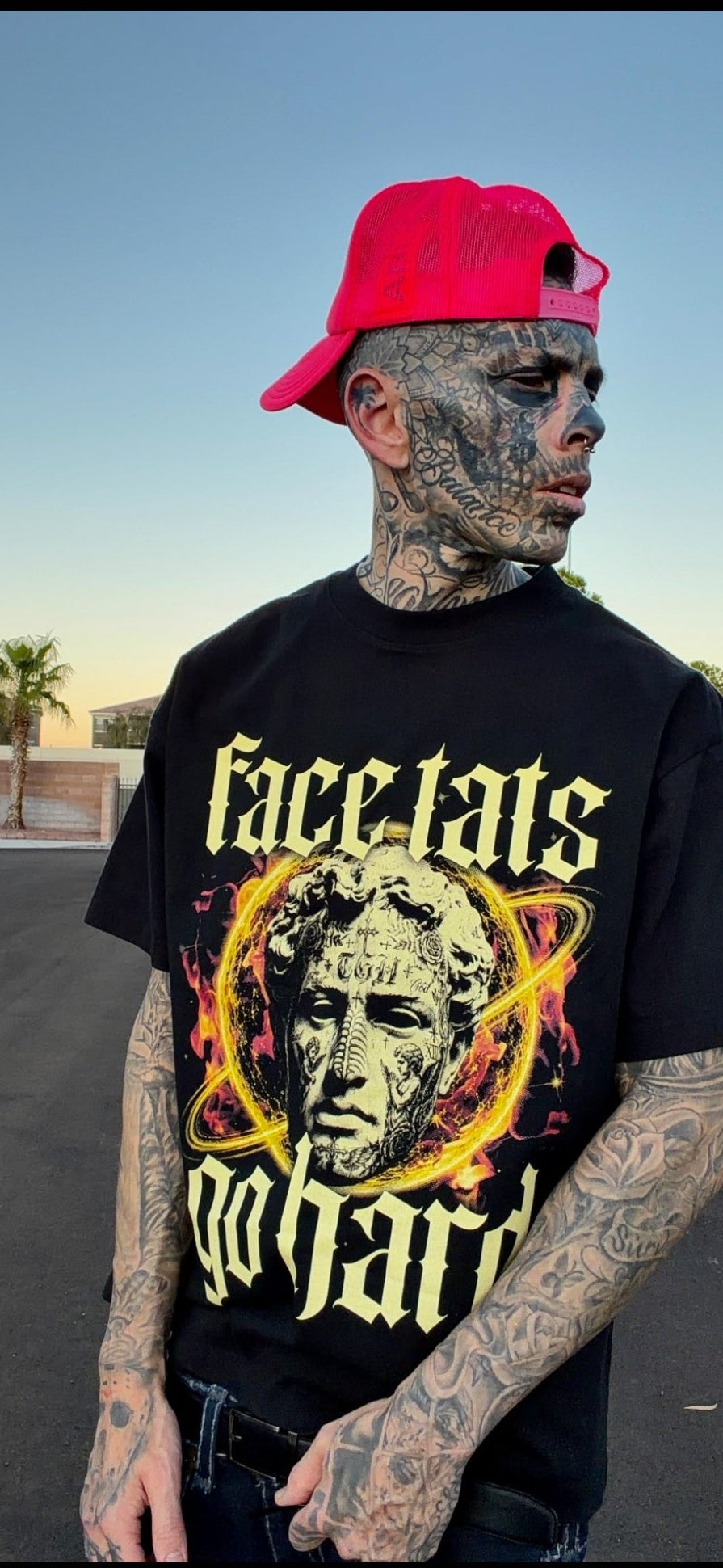 Face Tats Go Hard Tee