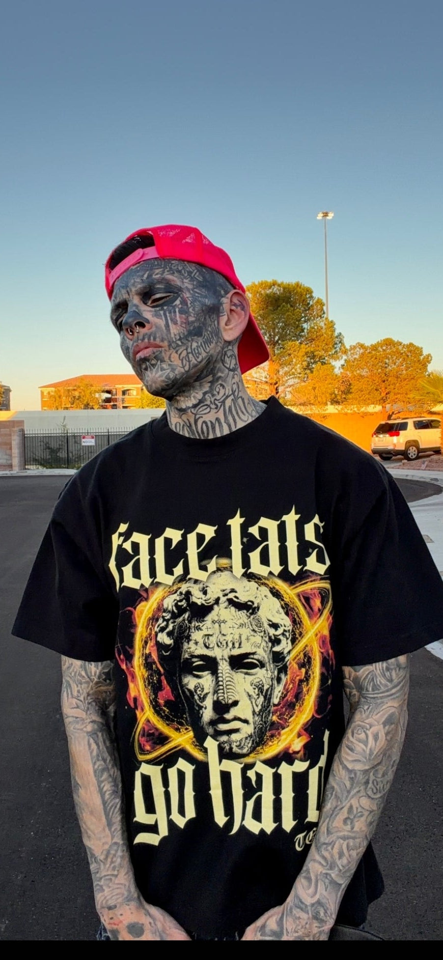 Face Tats Go Hard Tee
